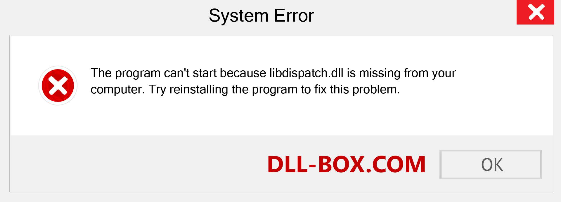  libdispatch.dll file is missing?. Download for Windows 7, 8, 10 - Fix  libdispatch dll Missing Error on Windows, photos, images